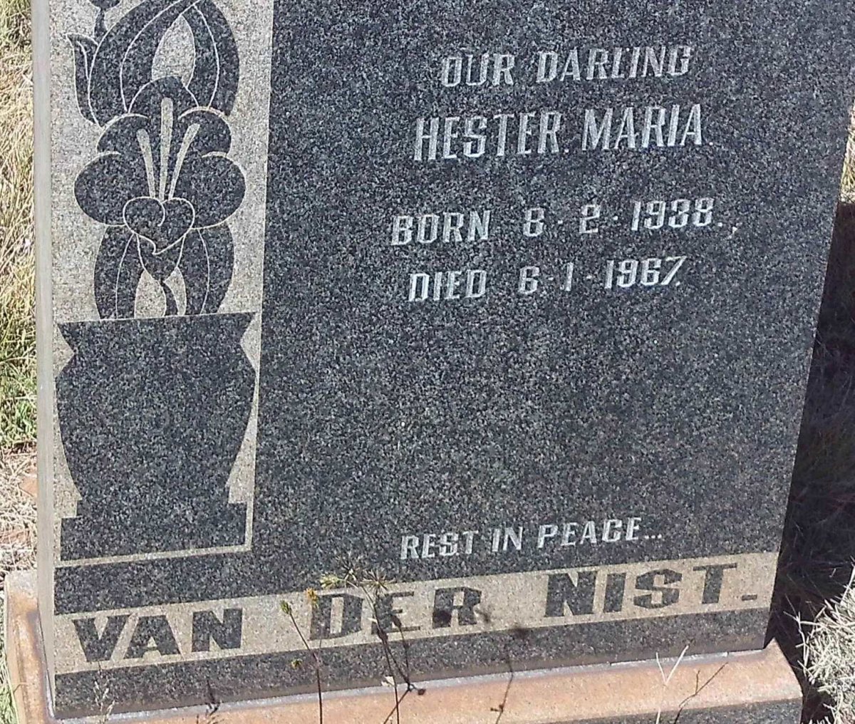 NIST Hester Maria, van der 1938-1967