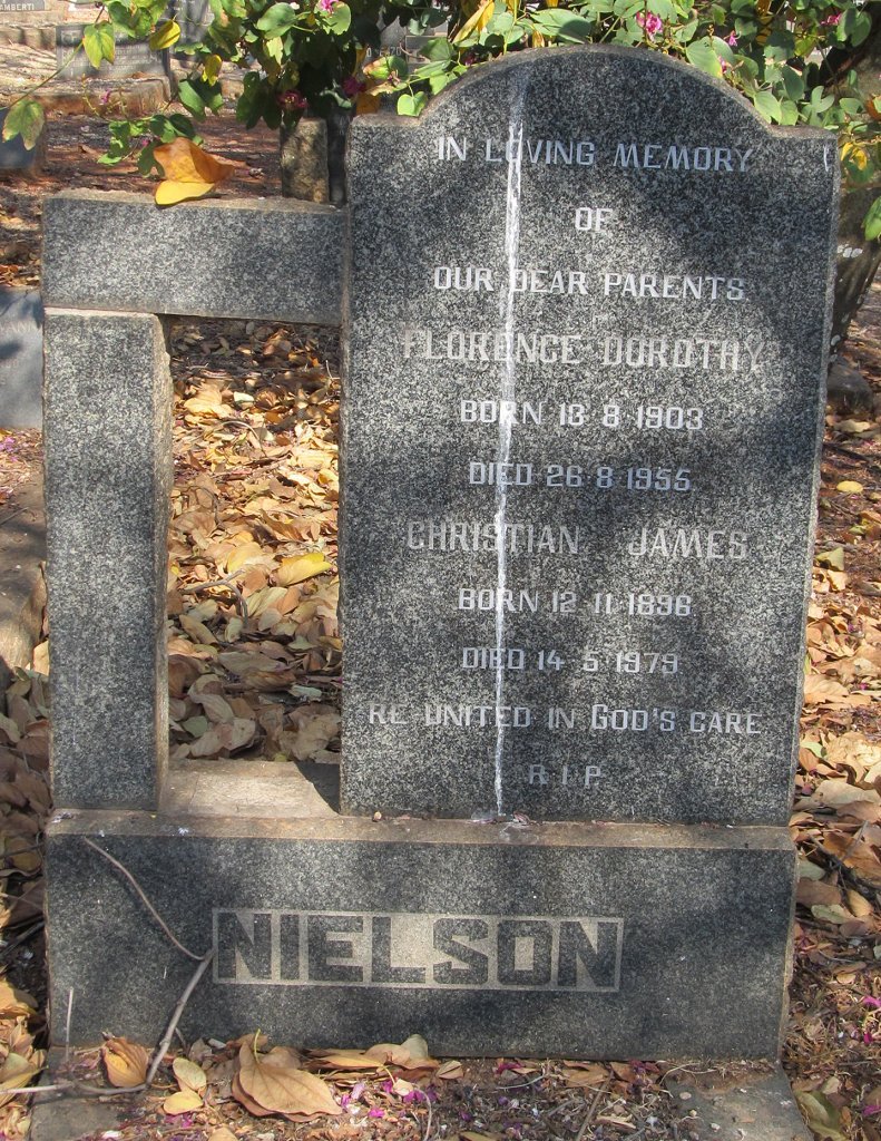 NIELSON Christian James 1896-1979 &amp; Florence Dorothy 1903-1955