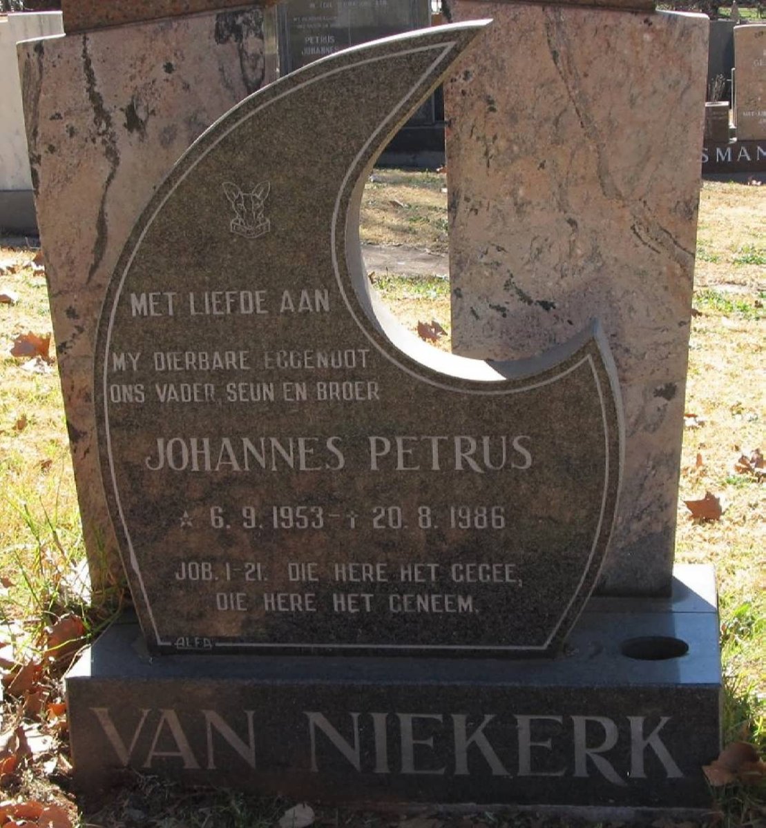 NIEKERK Johannes Petrus, van 1953-1986