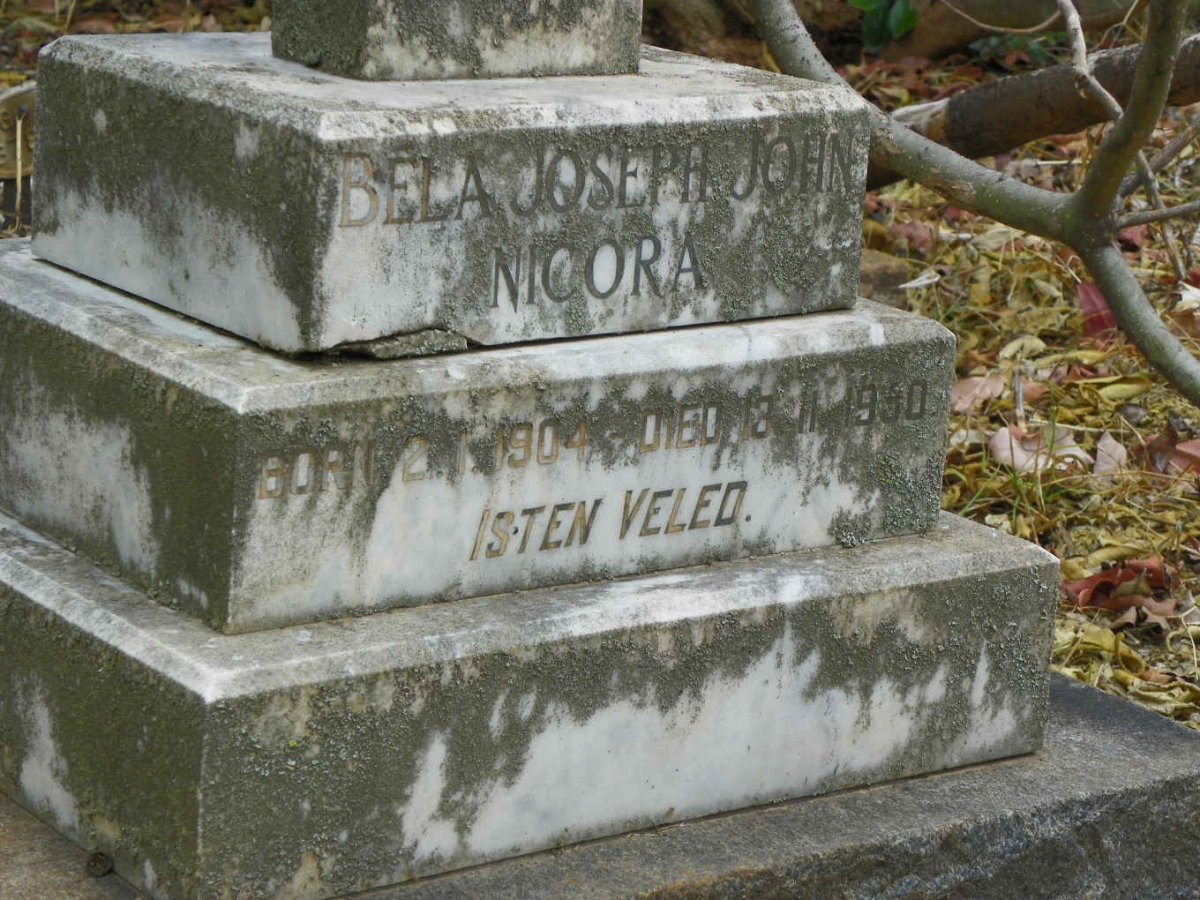 NICORA Bela Joseph John 1904-1950