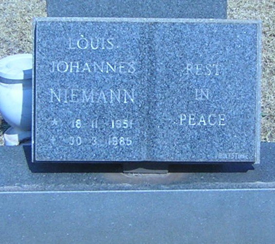 NIEMANN Louis Johannes 1951-1985