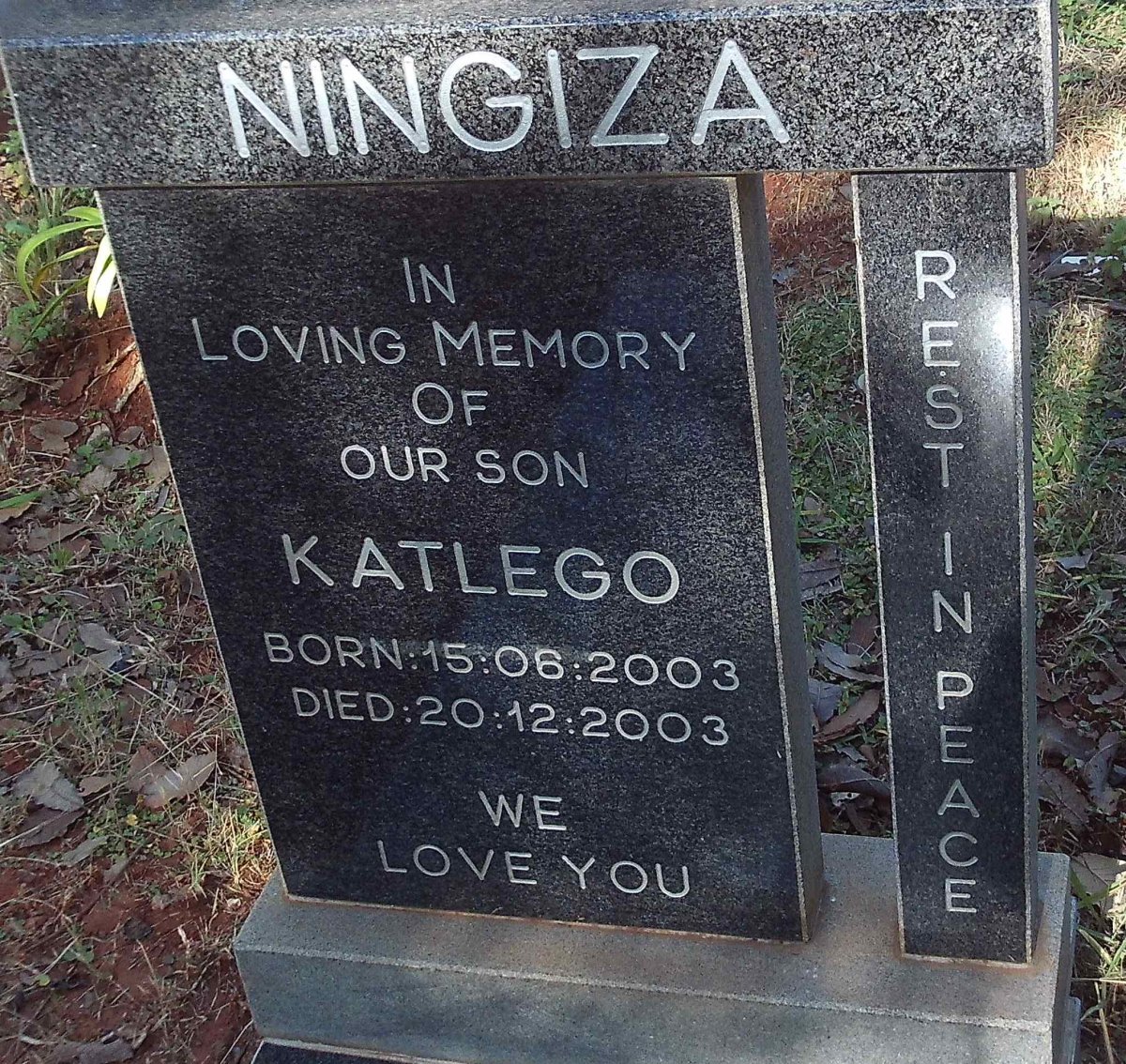 NINGIZA Katlego 2003-2003