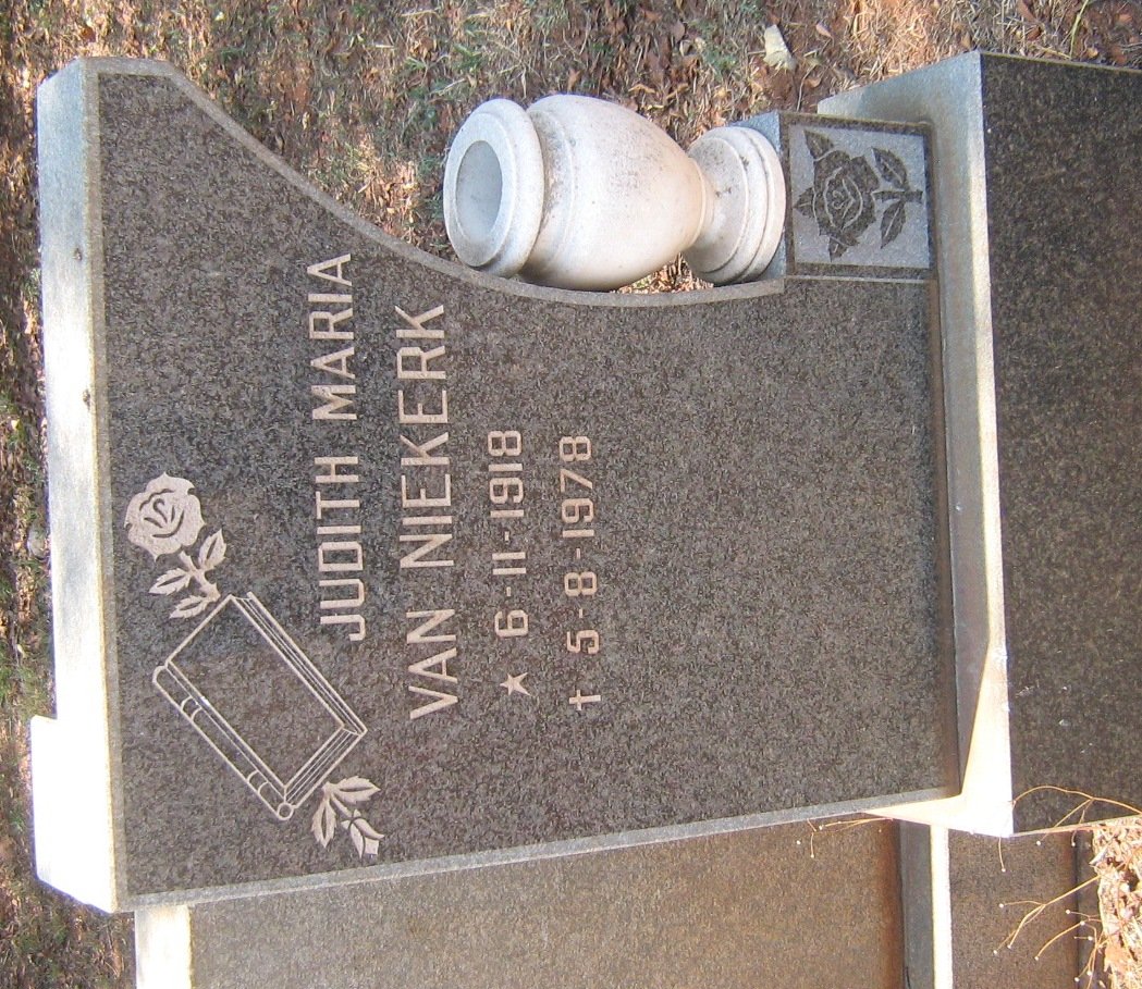 NIEKERK Judith Maria, van 1918-1978
