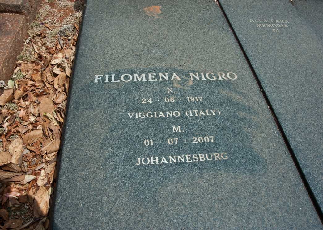 NIGRO Michele 1907-1959 &amp; Filomena 1917-2007