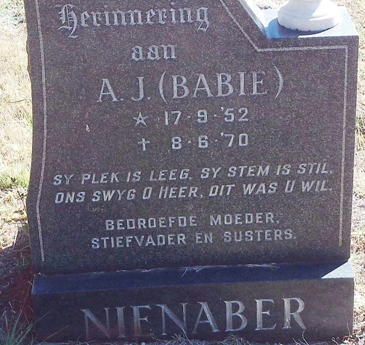 NIENABER A.J. 1952-1970