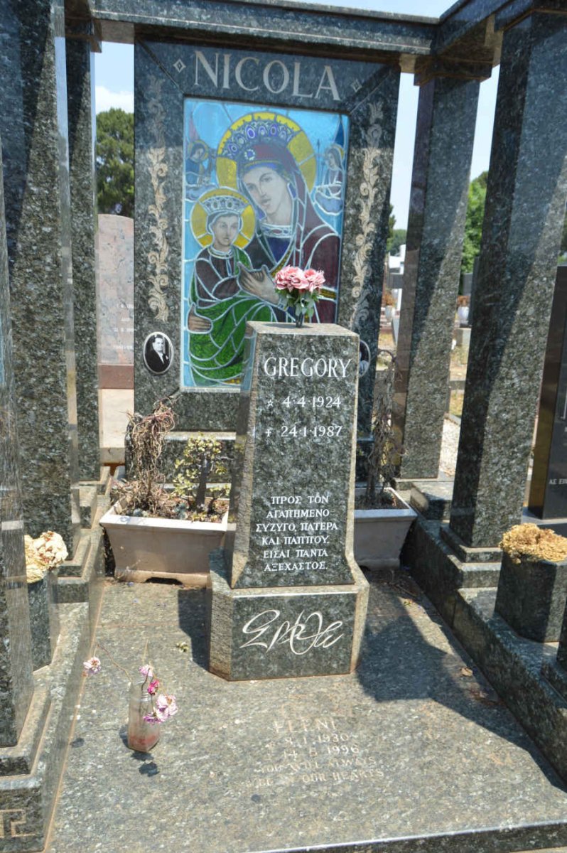 NICOLA Gregory 1924-1987 &amp; Eleni 1930-1996