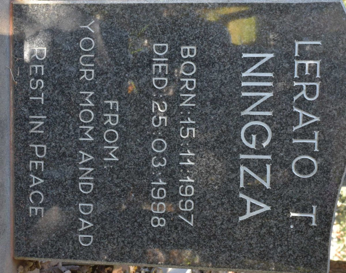 NINGIZA Lerato T. 1997-1998