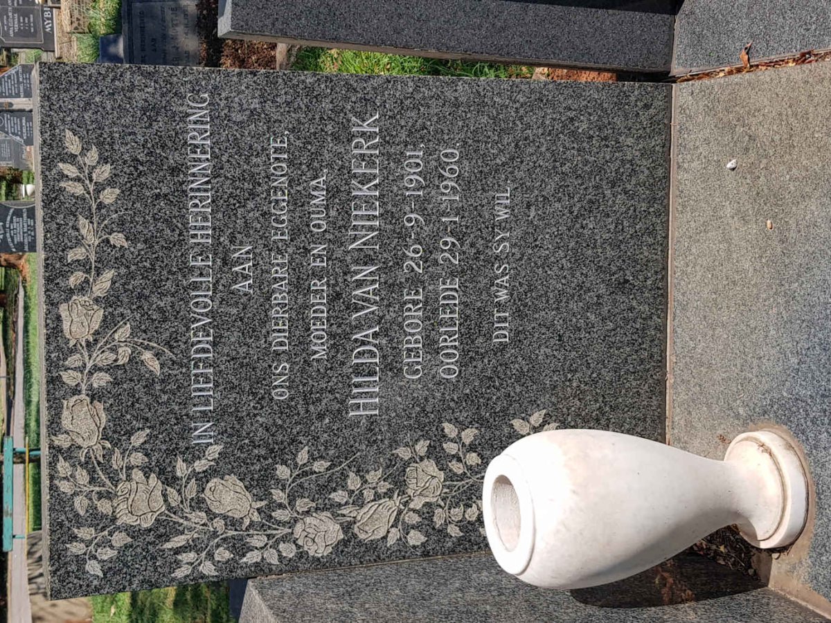 NIEKERK Hilda, van 1901-1960