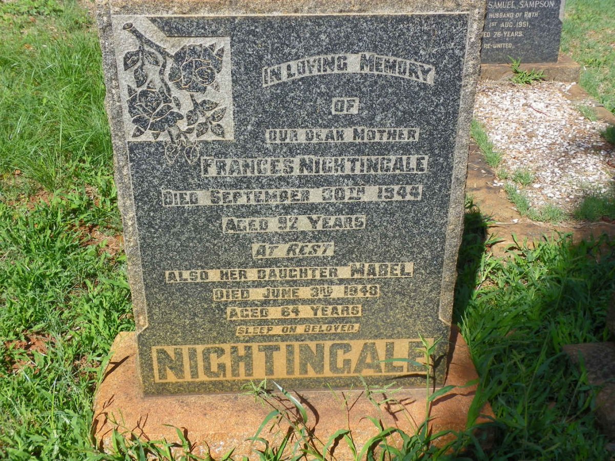 NIGHTINGALE Frances -1944 :: NIGHTINGALE Mabel -1948