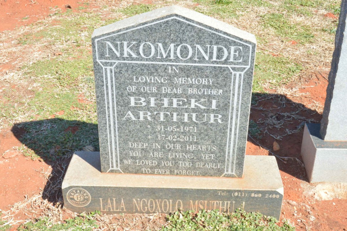 NKOMONDE Bheki Arthur 1971-2011