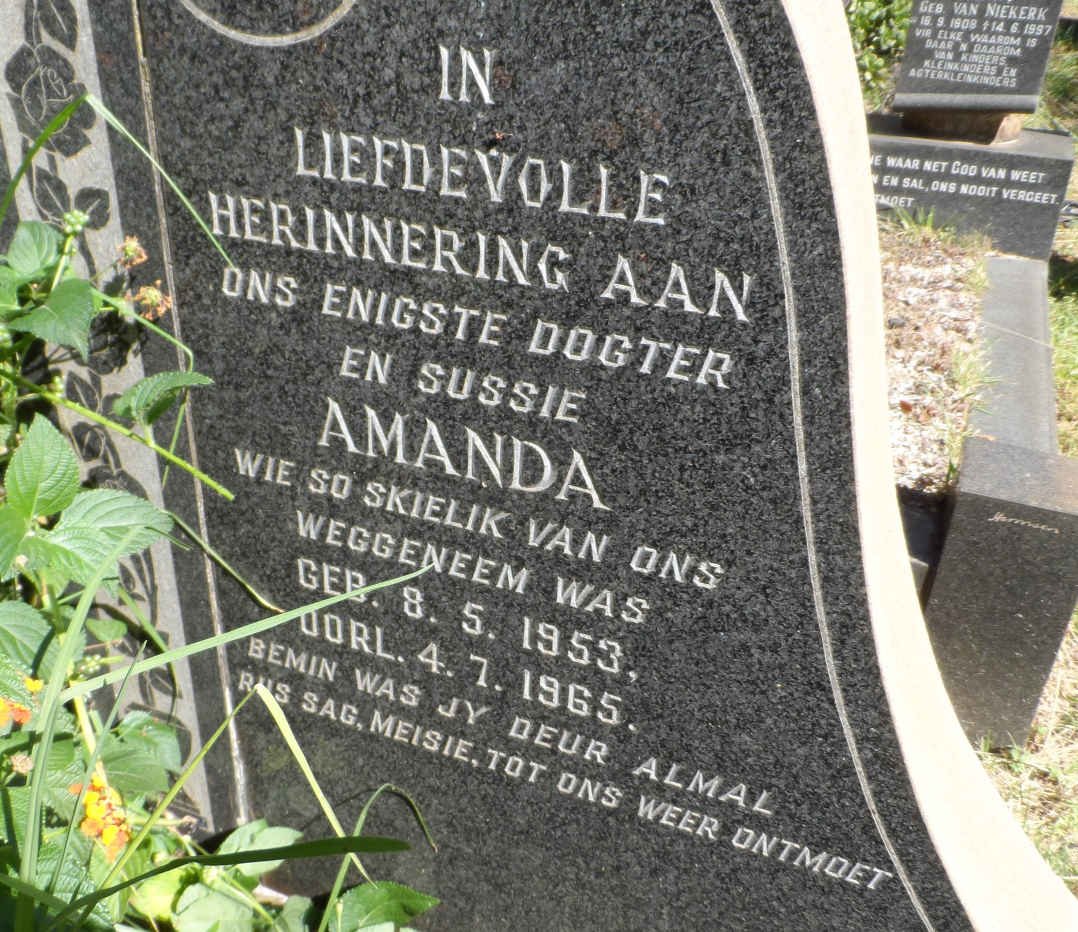 NORTJIE Amanda 1953-1965