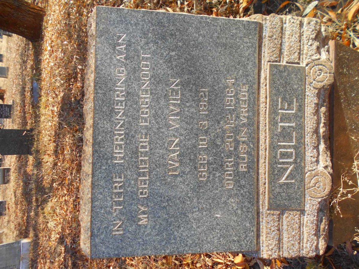 NOLTE Ivan Vivien 1921-1964