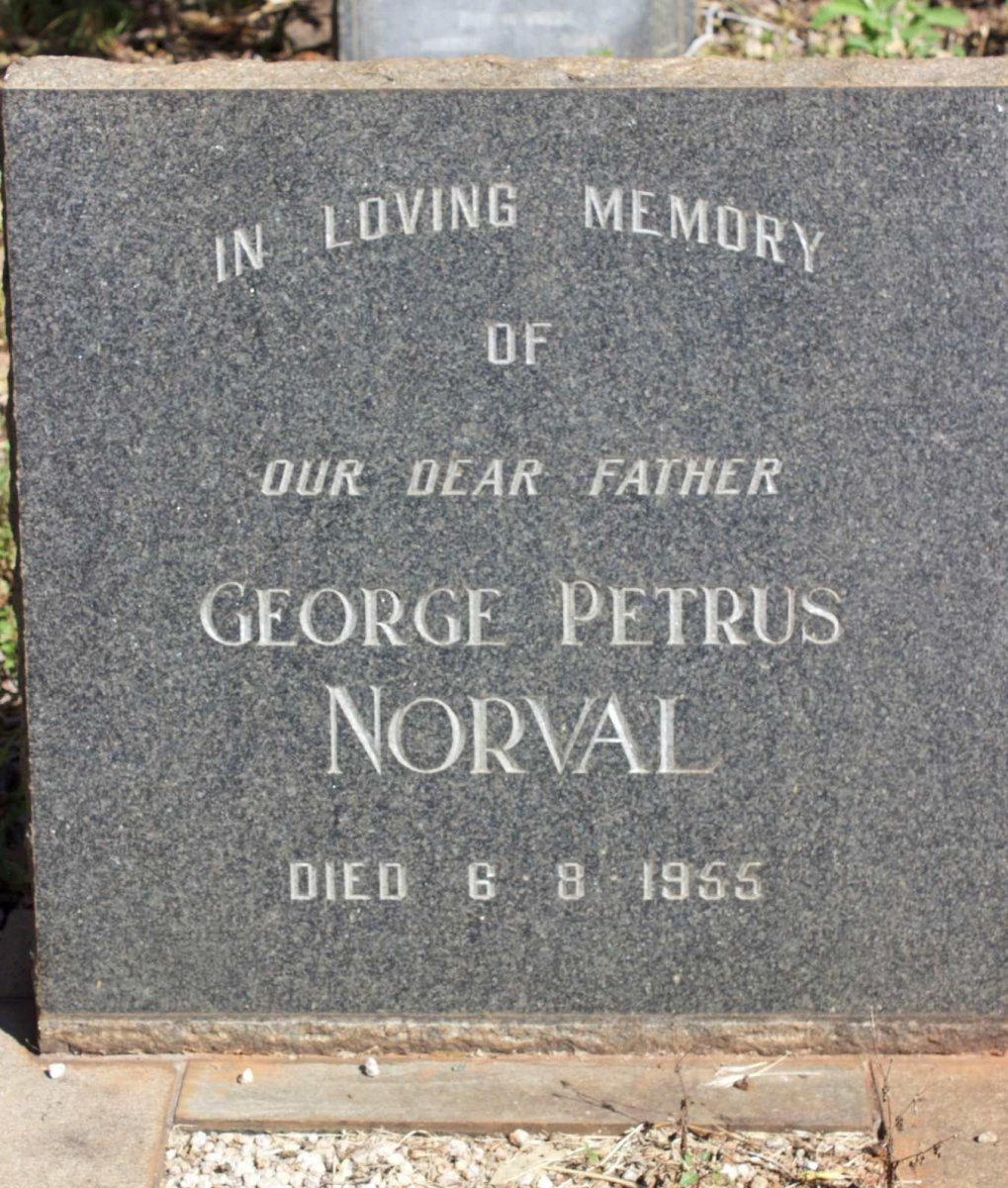 NORVAL George Petrus -1955