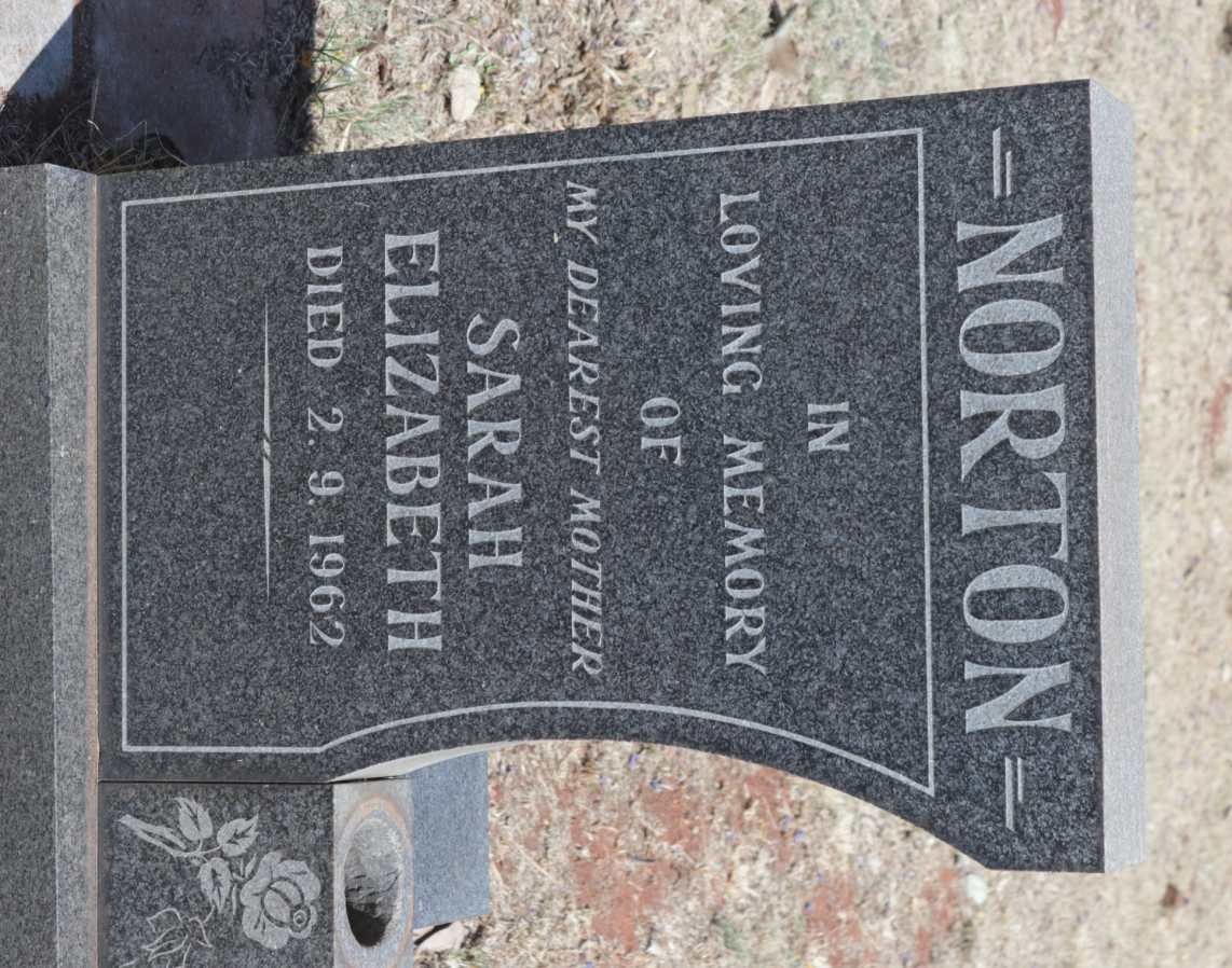 NORTON Sarah Elizabeth -1962