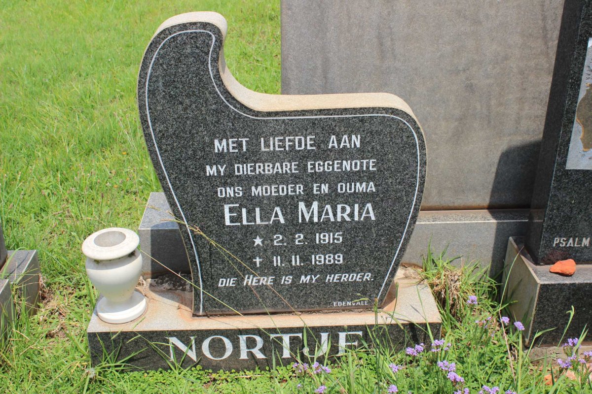 NORTJE Ella Maria 1915-1989