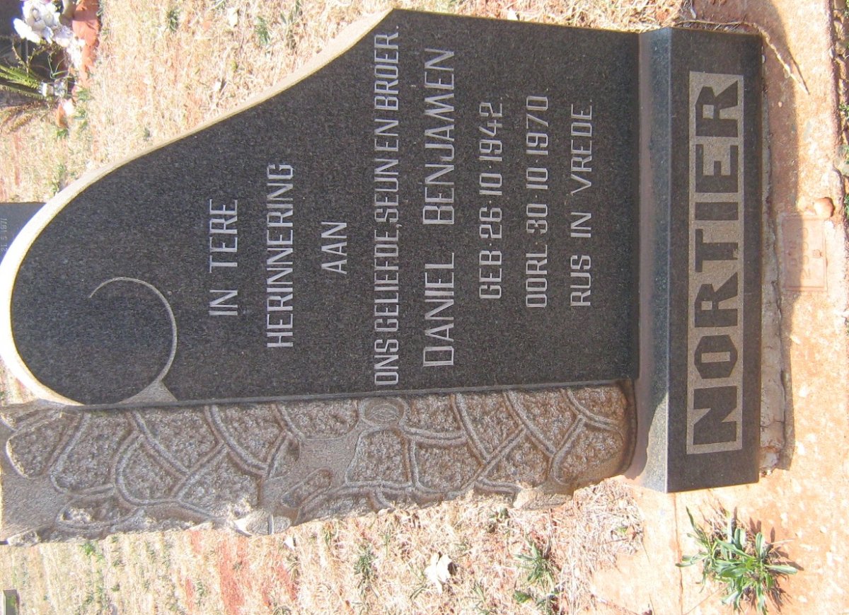 NORTIER Daniel Benjamen 1942-1970