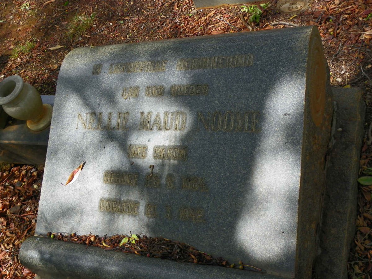NOOME Nellie Maud nee EKRON 1884-1942