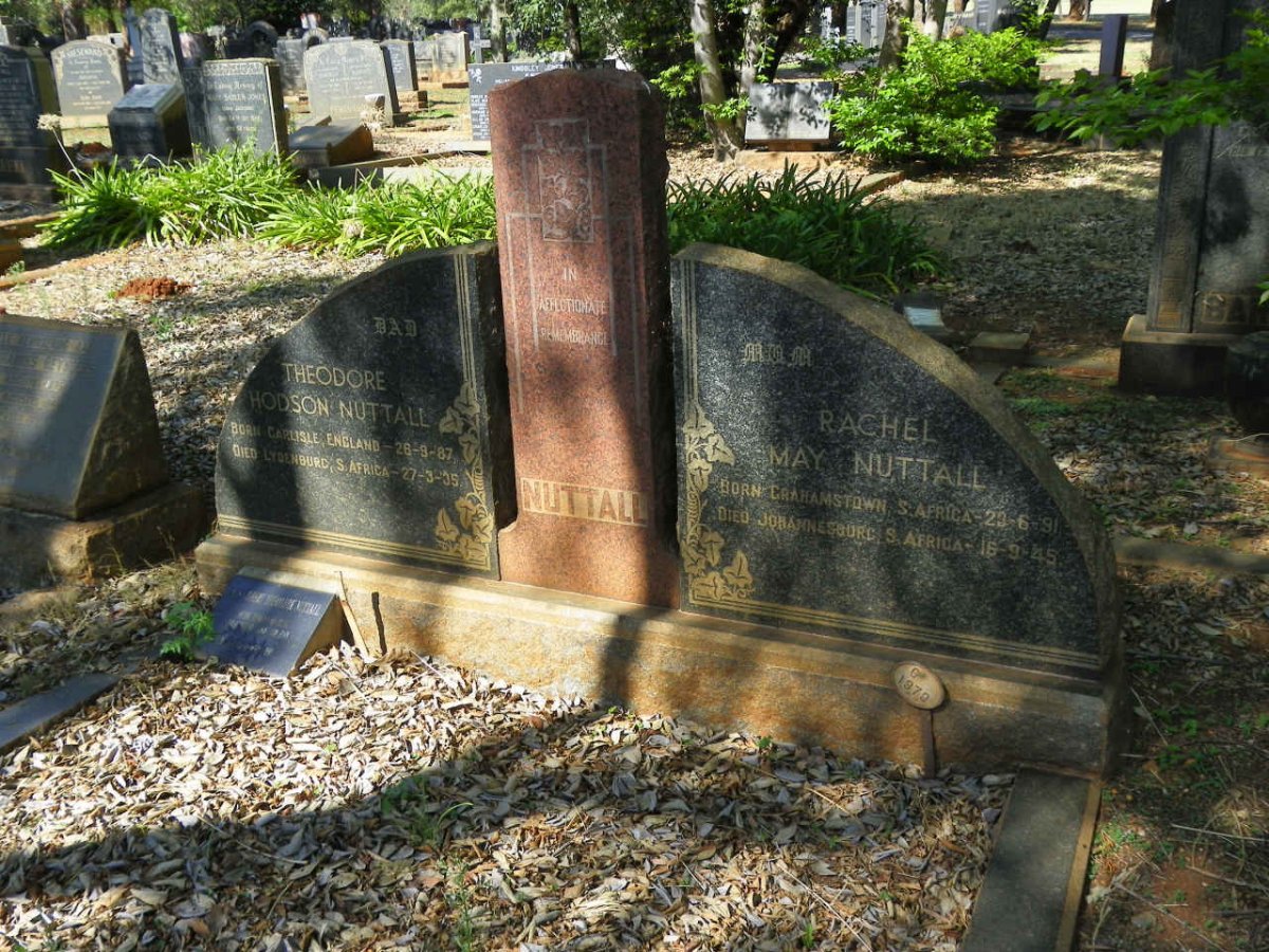 NUTTALL Theodore Hodson 1887-1935 &amp; Rachel May 1891-1945 :: NUTTALL John Robert Theodore 1923-1993
