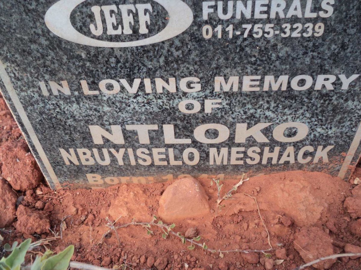 NTLOKO Nbuyiselo Meshack