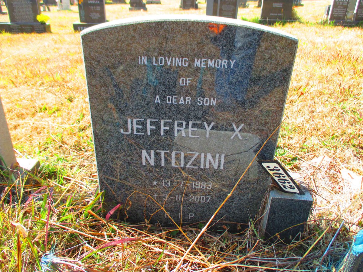NTOZINI Jeffrey X 1983-2007