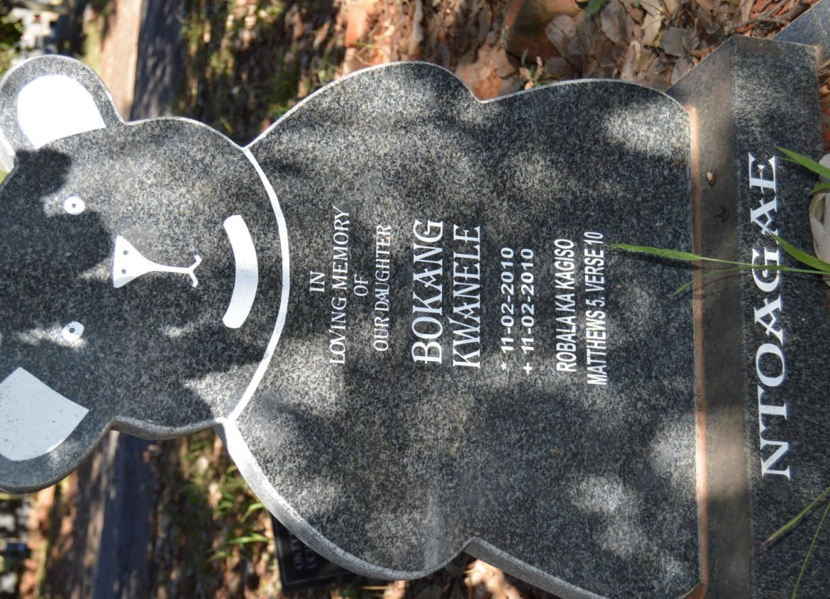 NTOAGAE Bokang Kwanele 2010-2010