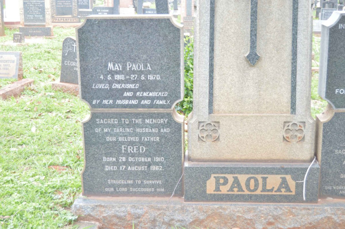 PAOLA Labeebie -1950 :: PAOLA Fred 1910-1962
