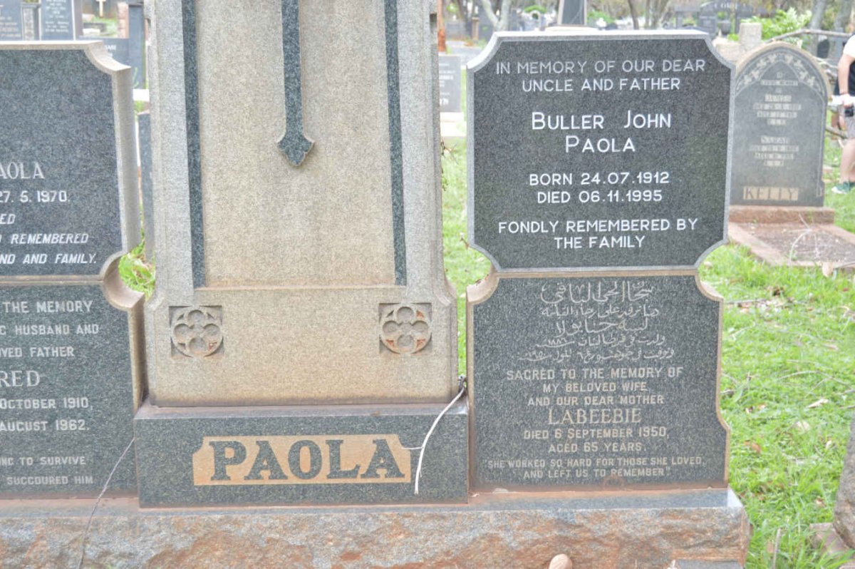 PAOLA Labeebie -1950 :: PAOLA Fred 1910-1962