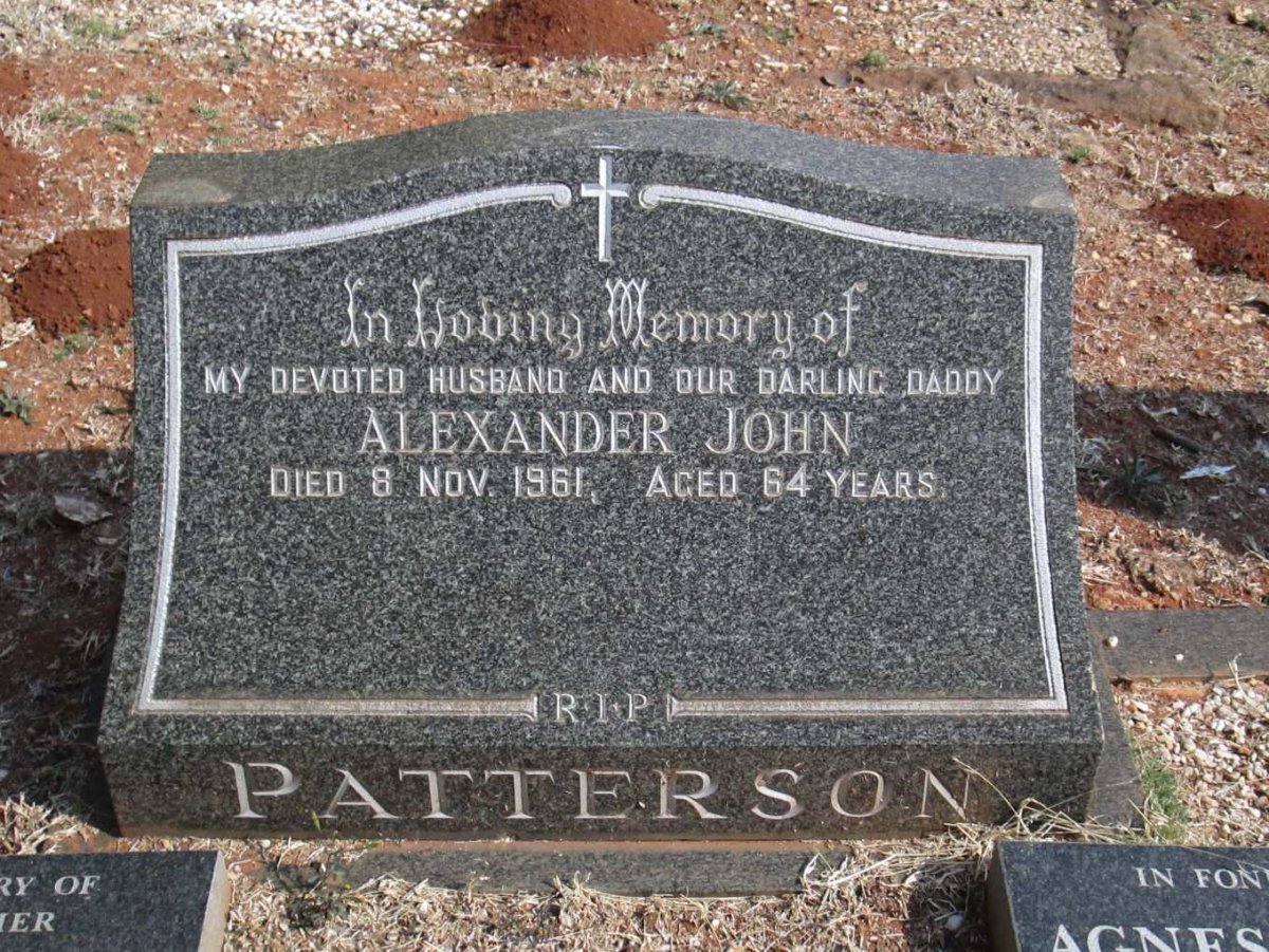 PATTERSON Alexander John -1961