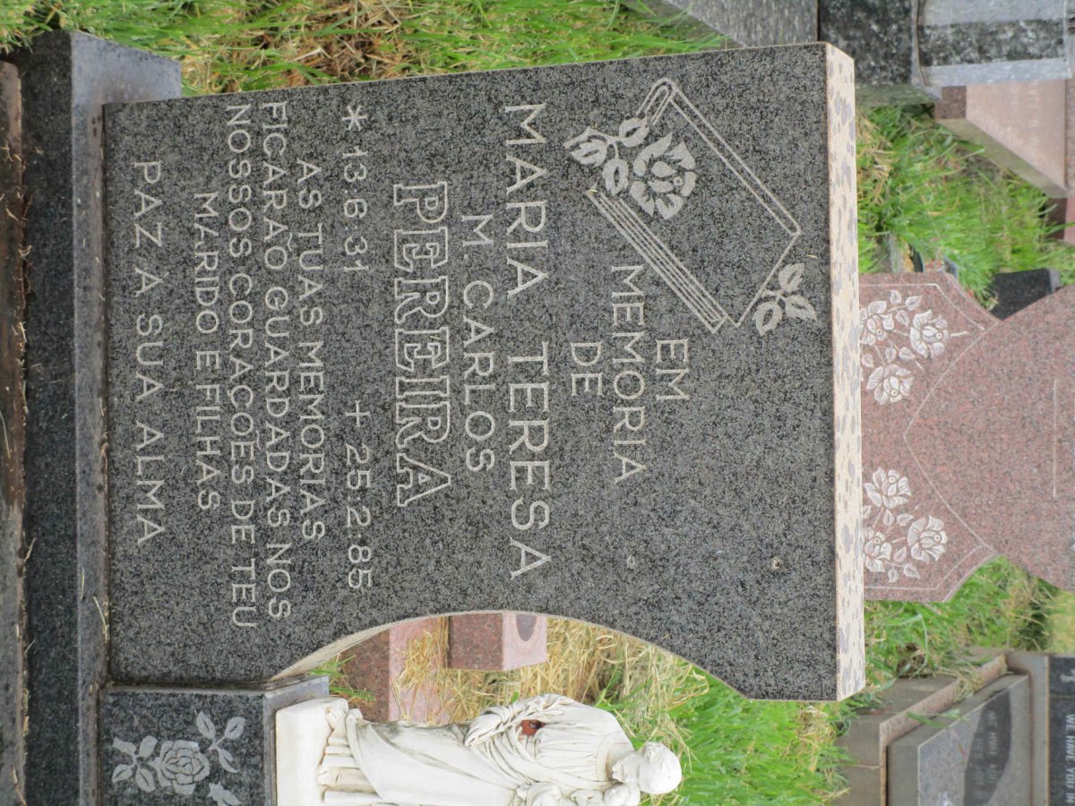 PEREIRA Maria Teresa M. Carlos 1931-1985