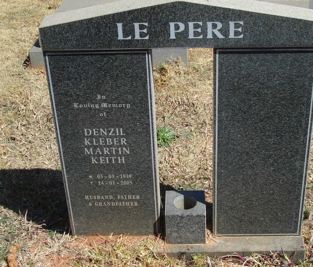 PERE Denzil Klbeber Martin Keith, le 1939-2005