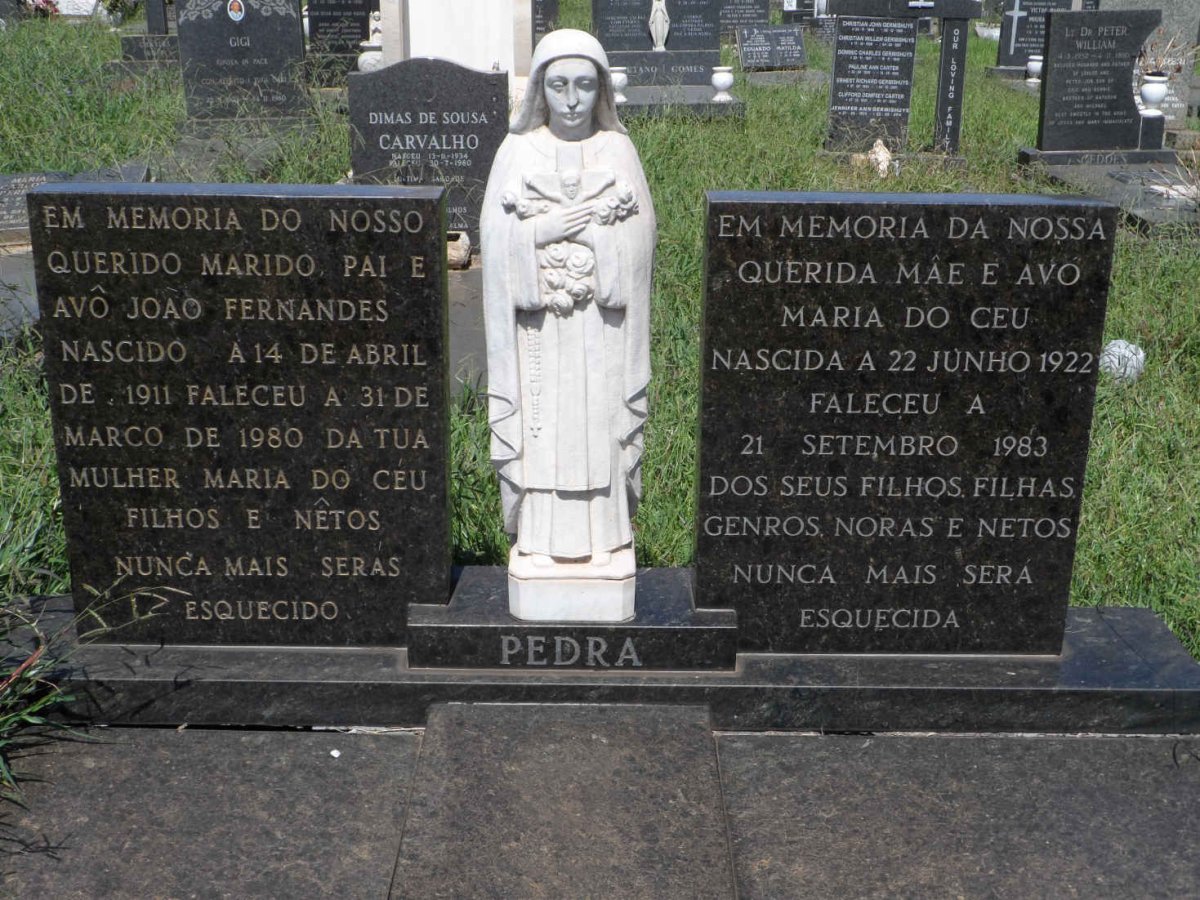 PEDRO Avo Joao Fernandes 1911-1980 &amp; Maria do Ceu 1922-1983