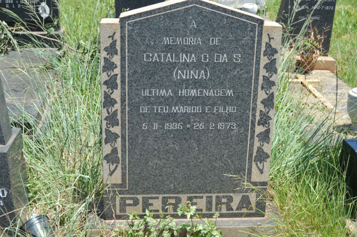 PEREIRA Catalina C. Da S. 1935-1973