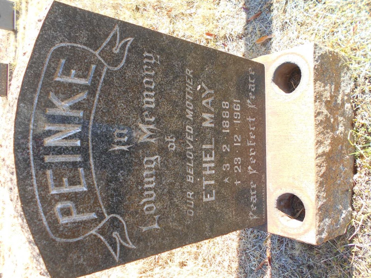 PEINKE Ethel May 1888-1961