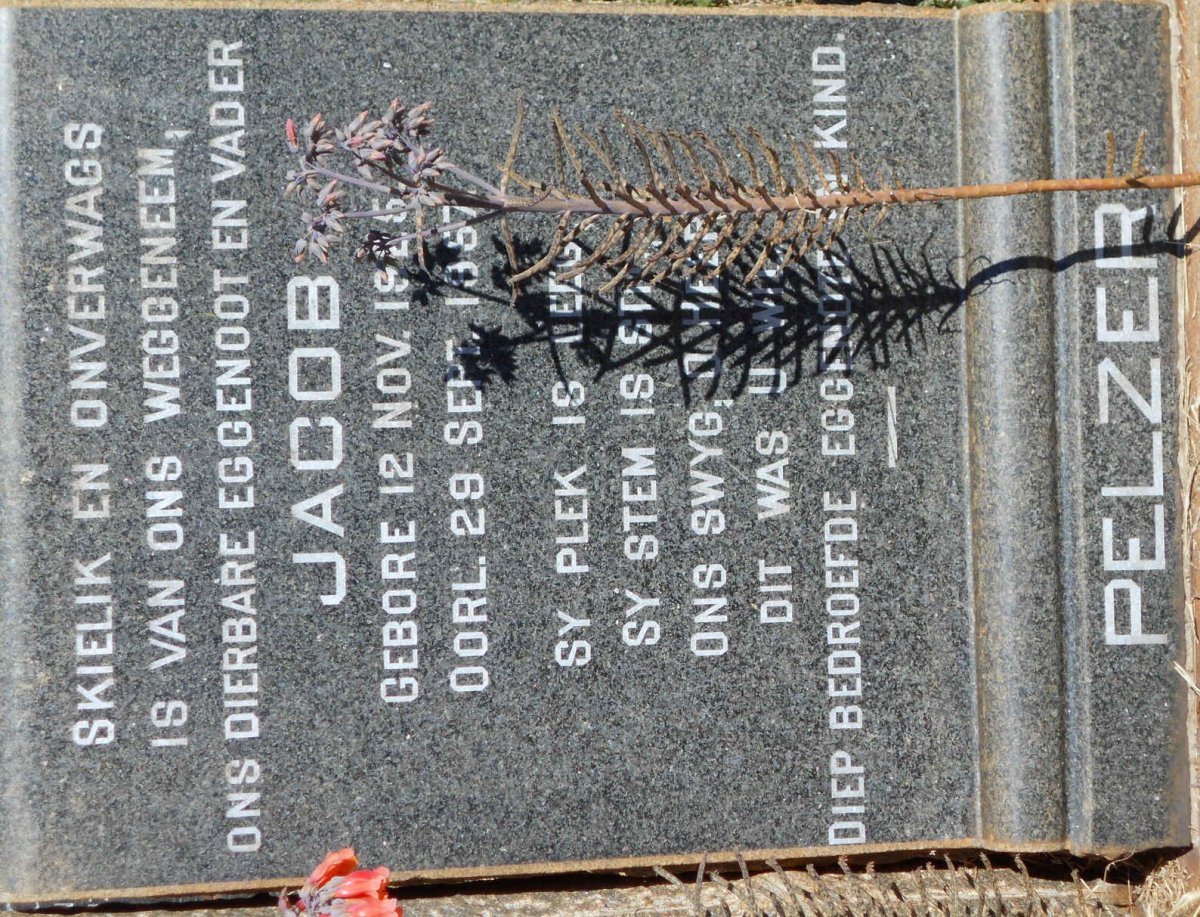 PELZER Jacob 1925-1957 &amp; Jacoba Magdalena 1931-2009