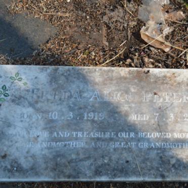 PETER Freda Alice 1919-2003