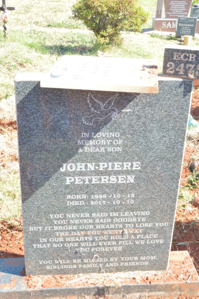 PETERSEN John-Pierre 1988-2018