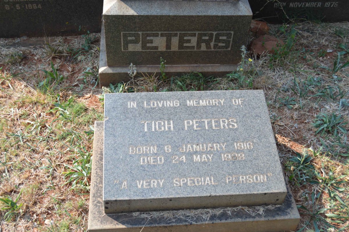 PETERS Tich 1916-1988