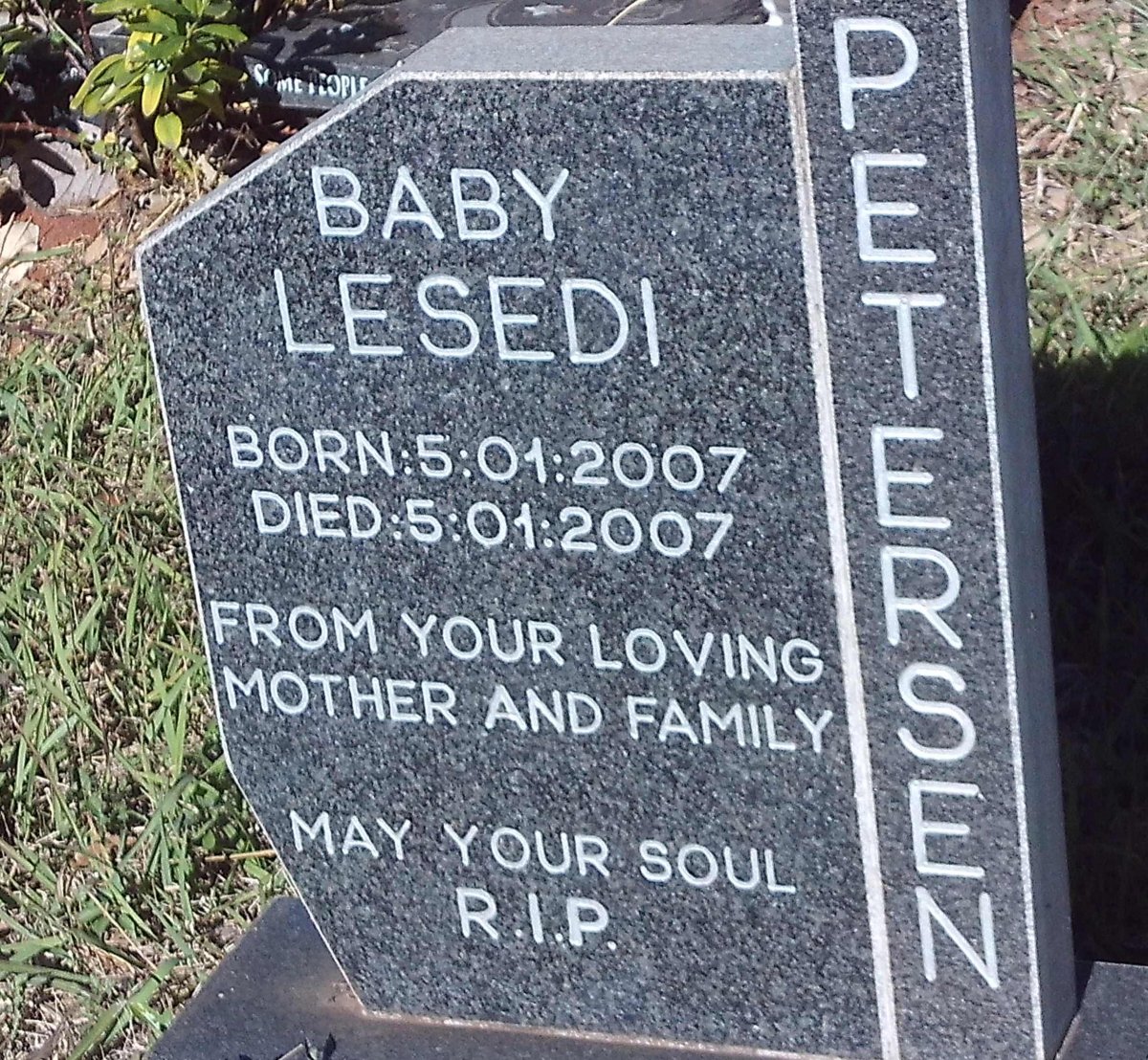 PETERSEN Lesedi 2007-2007