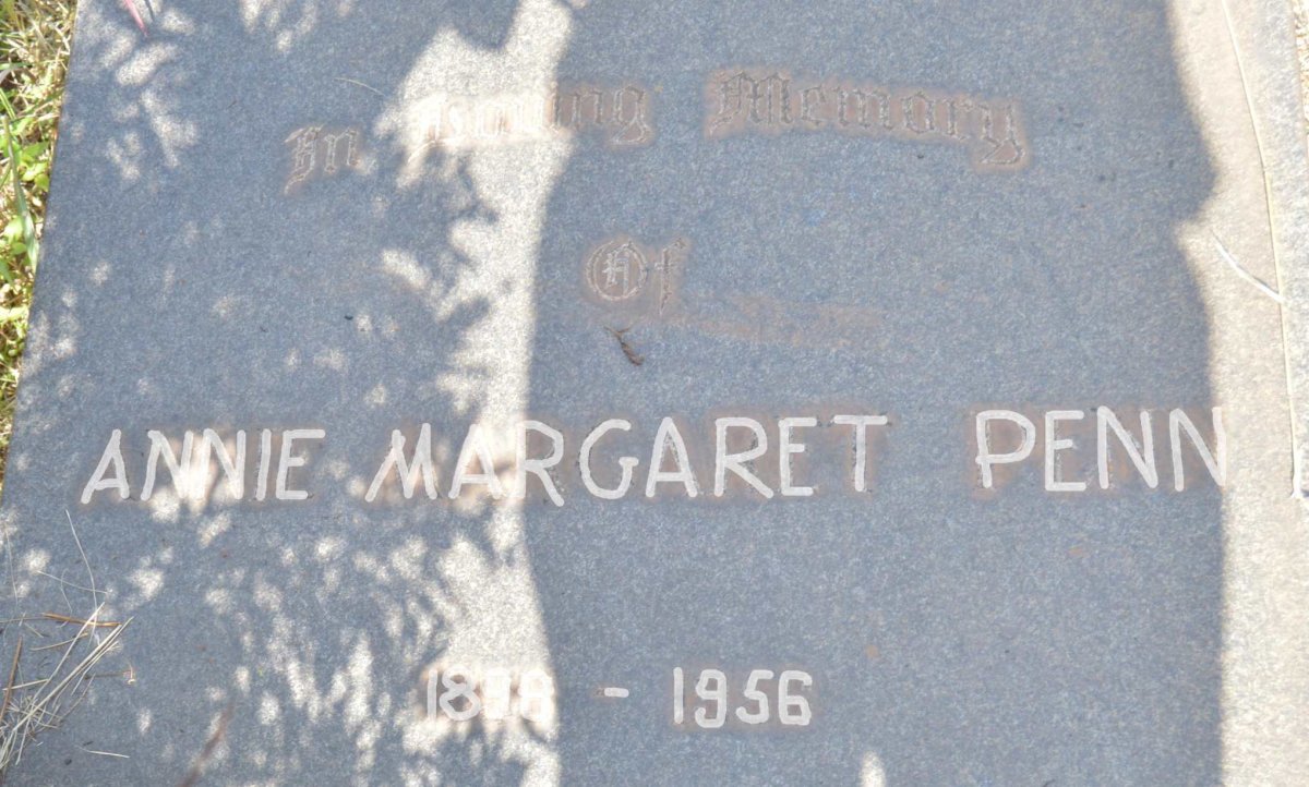 PENN Annie Margaret 1898-1956