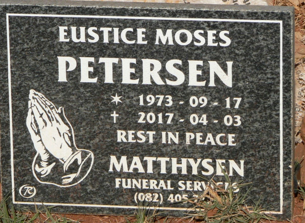 PETERSEN Eustice Moses 1973-2017