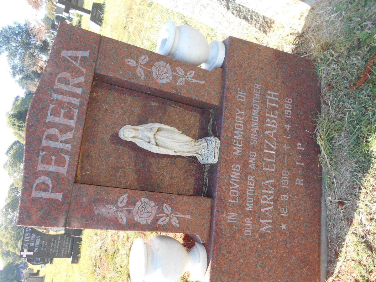 PEREIRA Maria Elizabeth 1918-1986