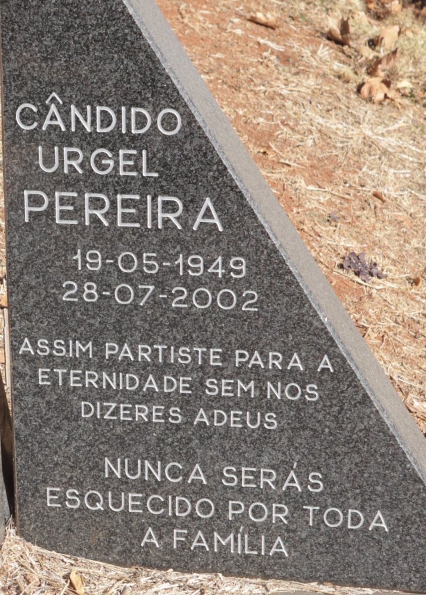 PEREIRA Candido Urgel 1949-2002