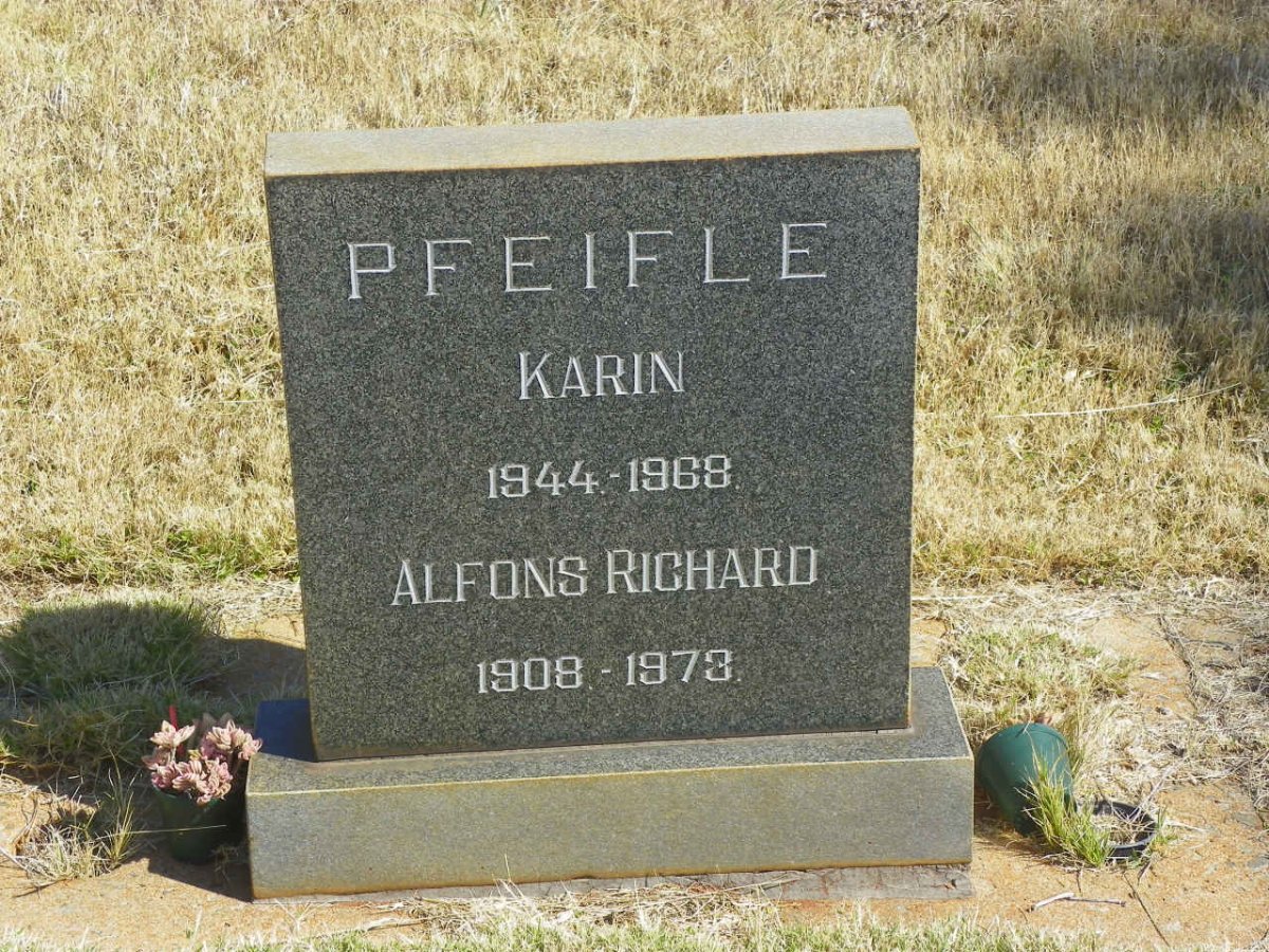 PFEIFLE Alfons Richard 1908-1973 :: PFEIFLE Karin 1944-1968