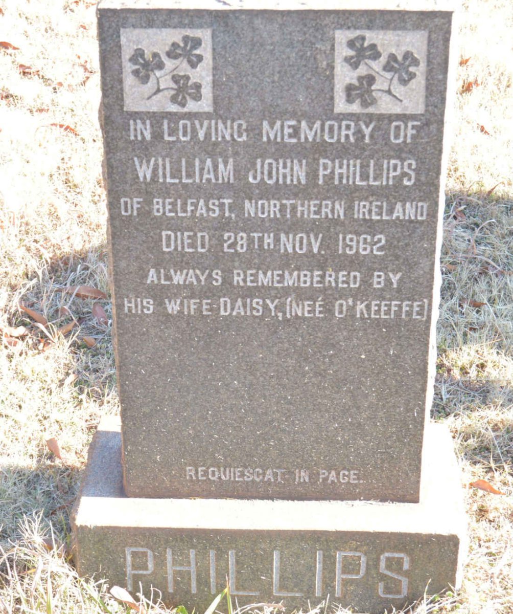 PHILLIPS William John -1962
