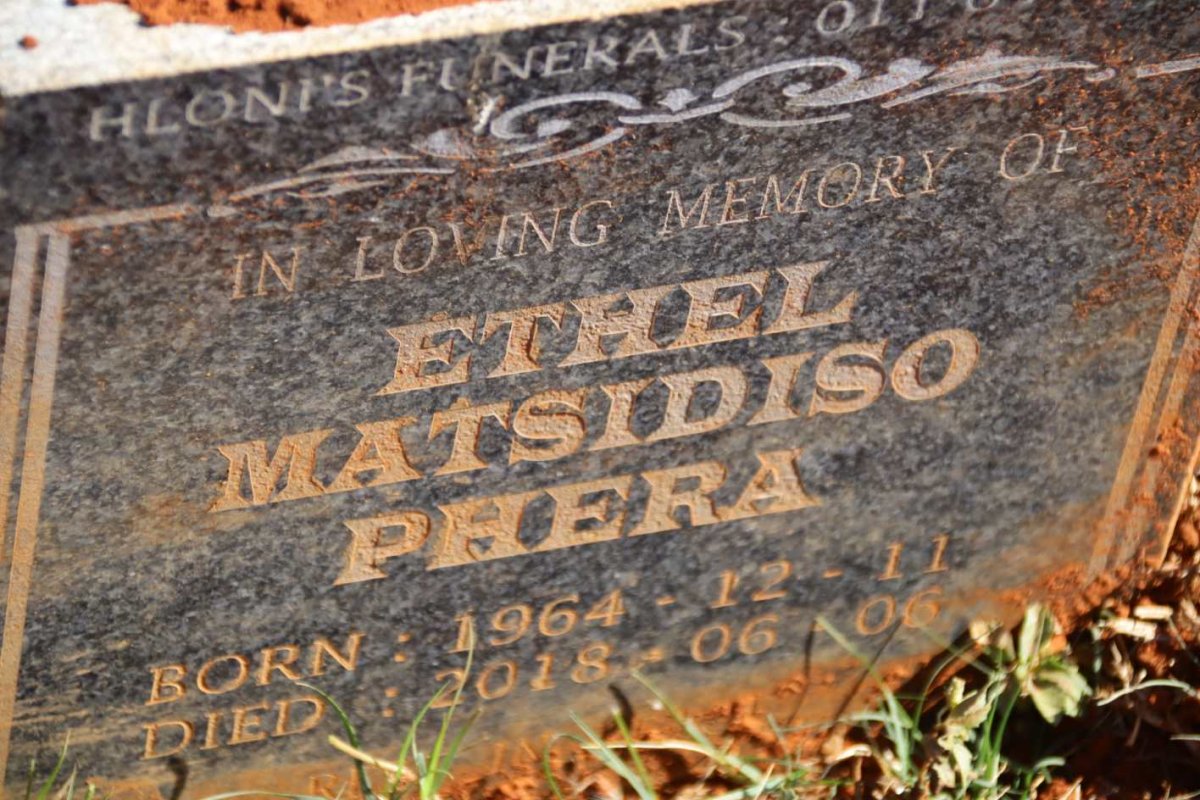 PHERA Ethel Matsidiso 1964-2018