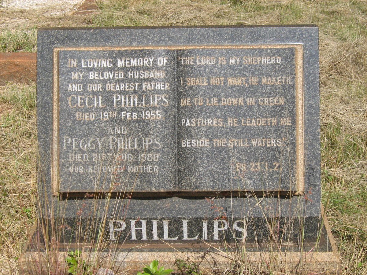 PHILLIPS Cecil -1955 &amp; Peggy -1980