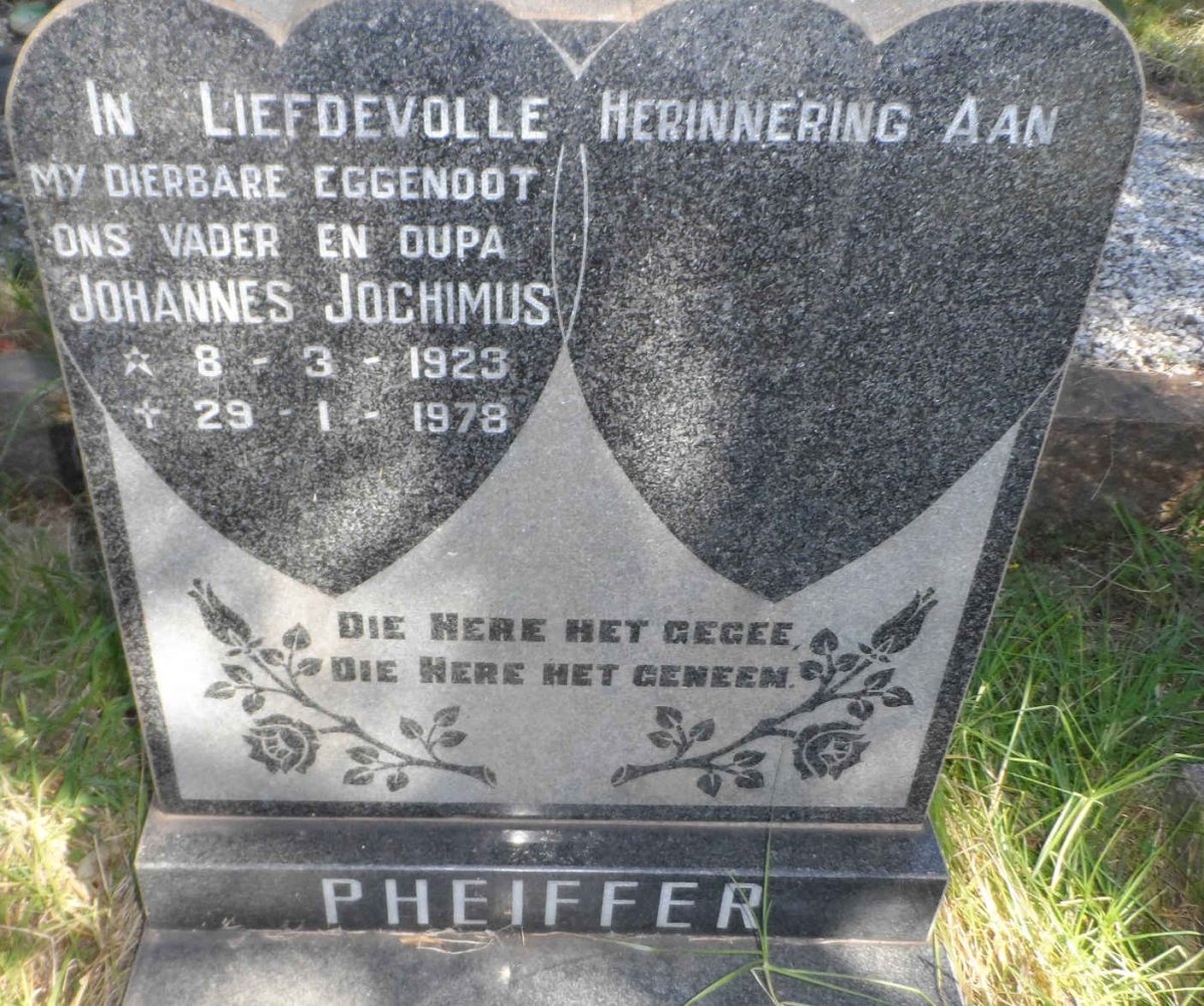 PHEIFFER Johannes Jochimus 1923-1978