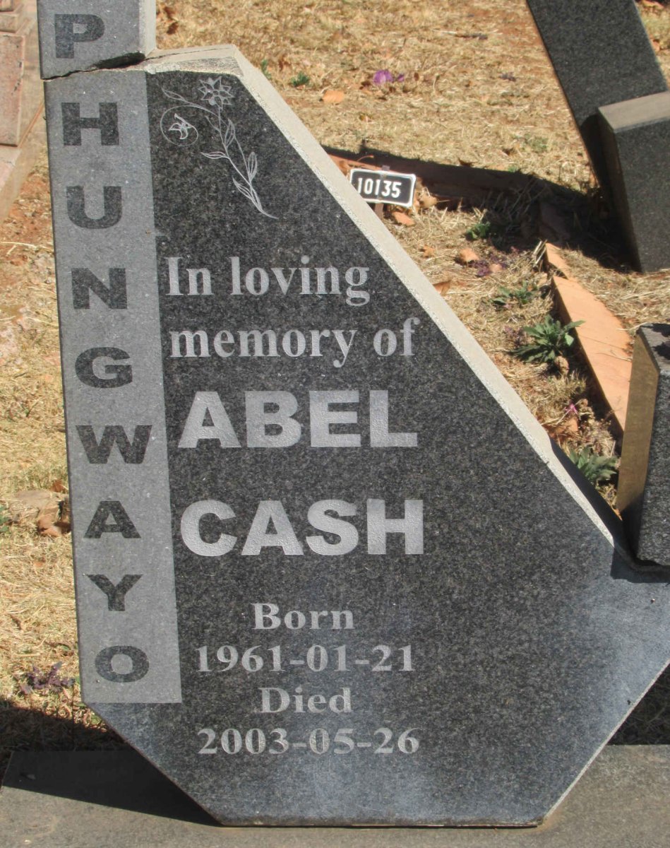 PHUNGWAYO Abel Cash 1961-2003