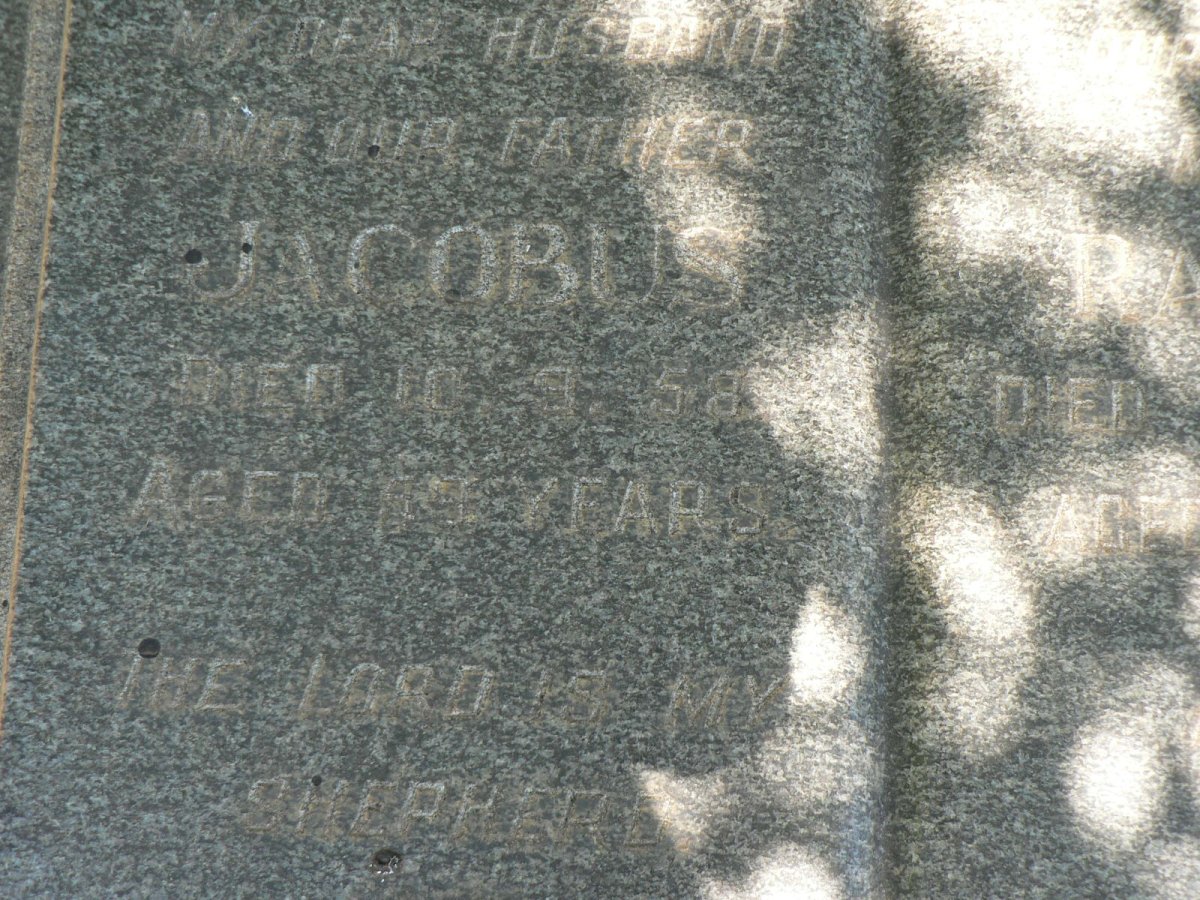 PHILLIPS Jacobus -1958 &amp; Rachel -1965