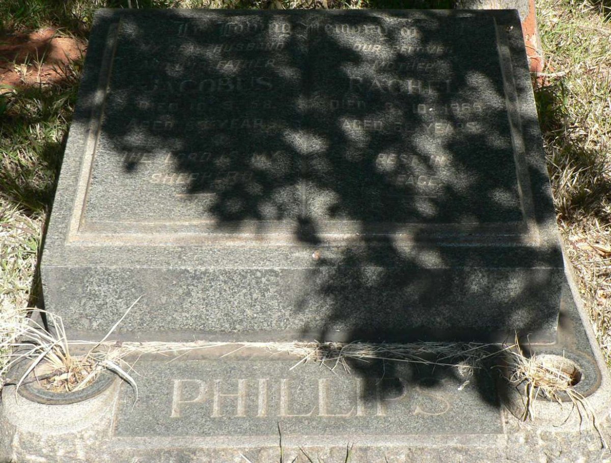 PHILLIPS Jacobus -1958 &amp; Rachel -1965